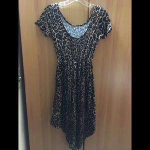 Forever 21 leapord hi-low dress